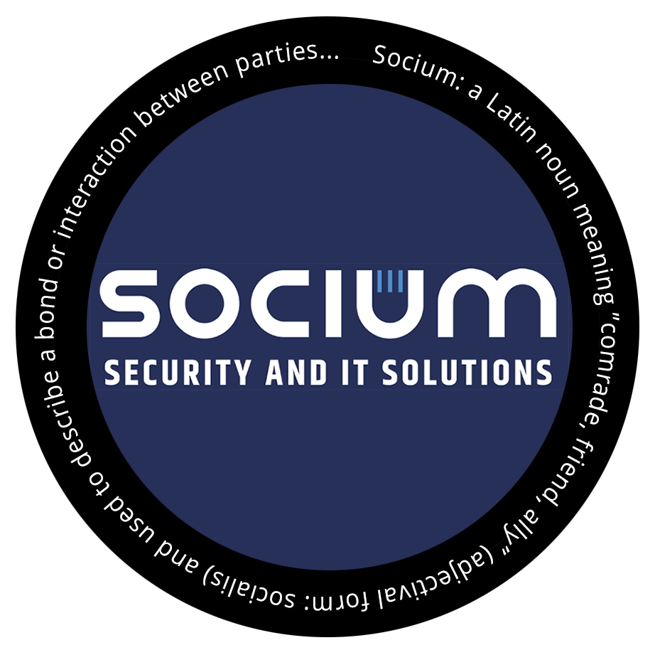 Socium logo with Latin meaning